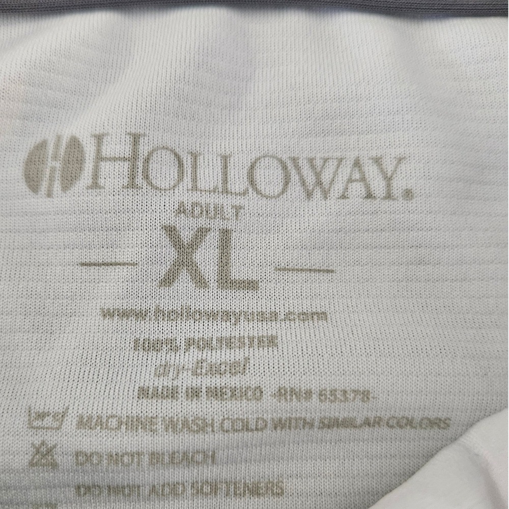 Holloway Adult XL White Performance Polo Shirt Spartan Logo Dry-Excel - Picture 5 of 6